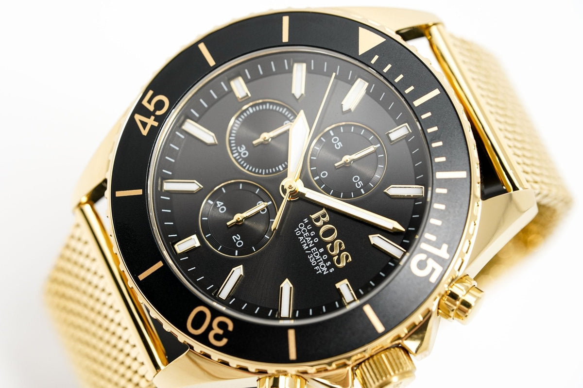 Hugo Boss Herrenuhr Men S Watch Chronograph Ocean Edition Gold Hb1513703 – HB1513703
