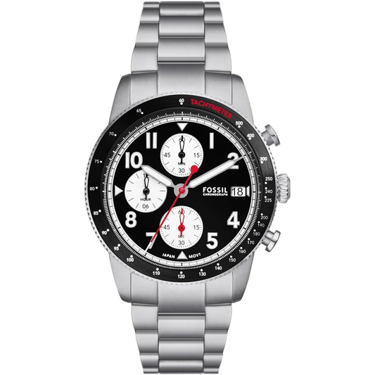 Fossil Herrenuhr Sport Tourer Chronograph Stainless Steel Bracelet Black Dial Men S Watch Fs6045 – FS6045