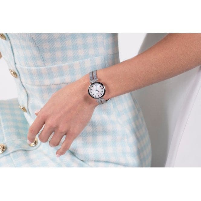 Guess Damenuhr Watches Ladies Array Stainless Steel Mesh Silver Watch Gw0471l1 – GW0471L1