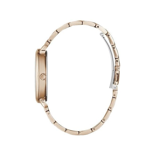 Guess Damenuhr Watches Ladies Rose Gold Sparkling Rose Steel Floral Print Watch Gw0242l3 – GW0242L3