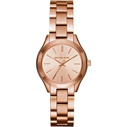 Michael Kors Damenuhr Mk3513 Ladies Slim Runway Rose Gold Watch – MK3513