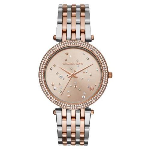 Michael Kors Damenuhr Mk3726 Ladies Darci Two Tone Stainless Steel Crystal Watch – MK3726