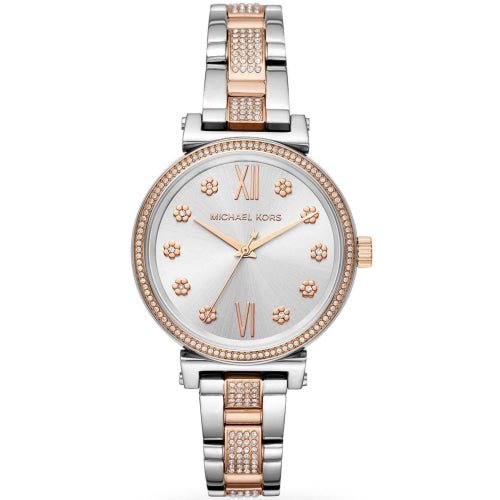 Michael Kors Damenuhr Mk3880 Ladies Sofie Two Tone Stainless Steel Crystal Watch – MK3880