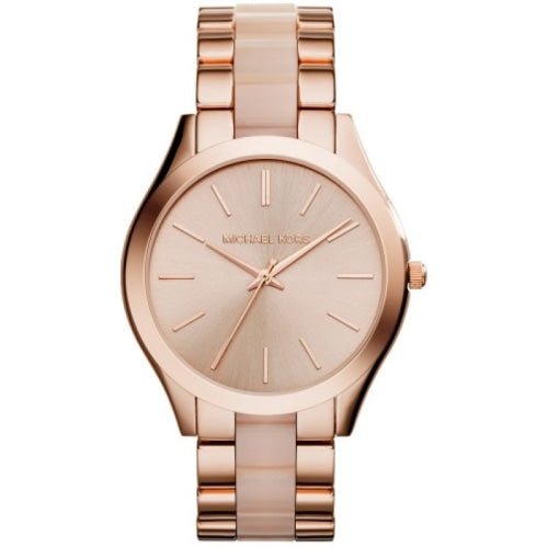 Michael Kors Damenuhr Mk4294 Ladies Slim Runway Rose Gold Pink Watch – MK4294