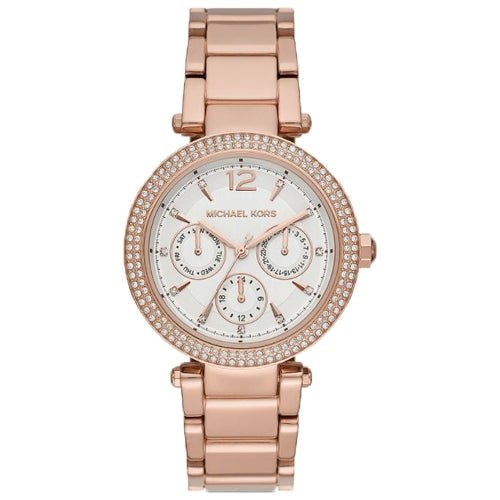 Michael Kors Damenuhr Mk5781 Ladies Parker Rose Gold White Stainless Watch – MK5781