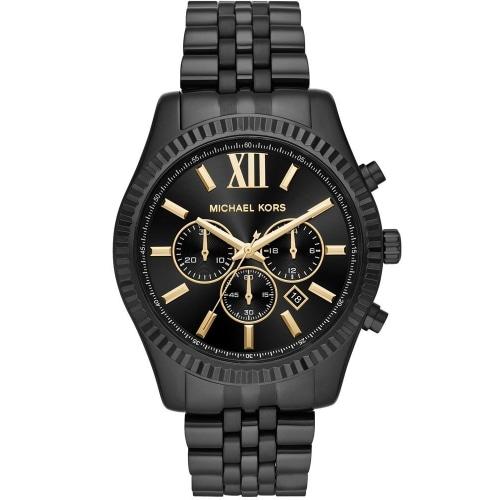 Michael Kors Herrenuhr Lexington Men S Black Chronograph Watch Mk8603 – MK8603