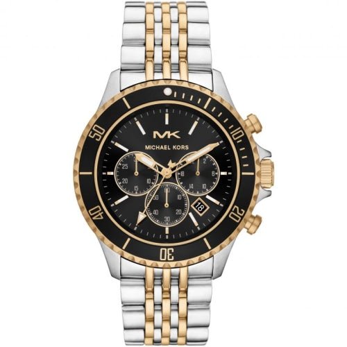 Michael Kors Damenuhr Mk8872 Men S Bayville Two Tone Black Chronograph Watch – MK8872