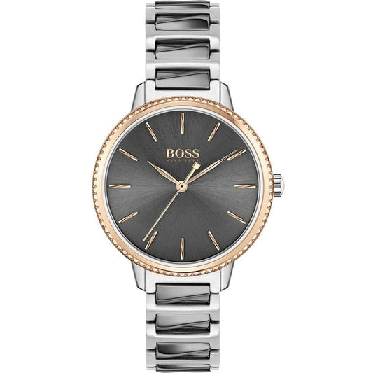Hugo Boss Damenuhr Womens 1502569 Signature Two Tone Stainless Steel Watch – HB1502569