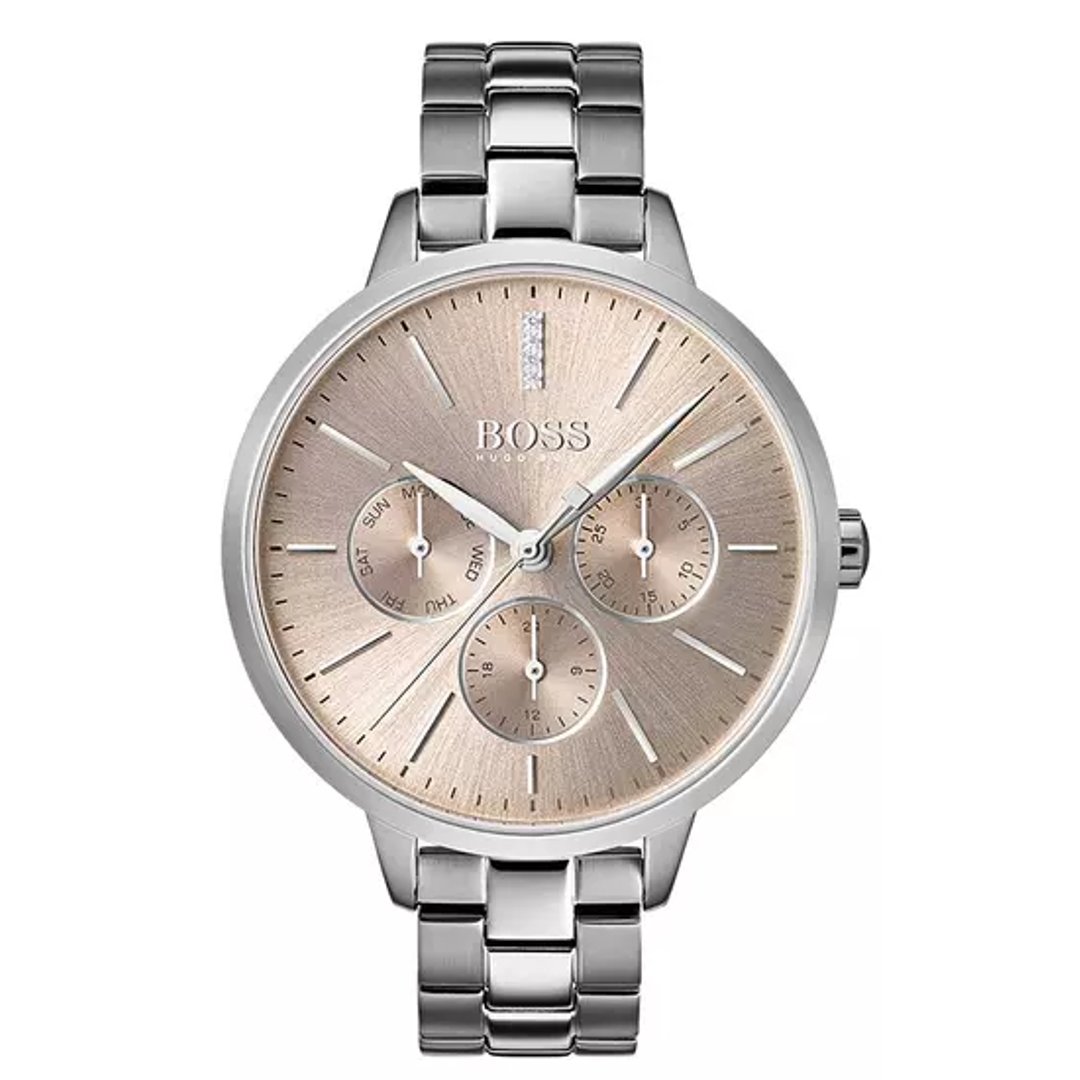 Hugo Boss Damenuhr Womens 1502421 Symphony Rose Gold Tone Stainless Steel Watch – HB1502421